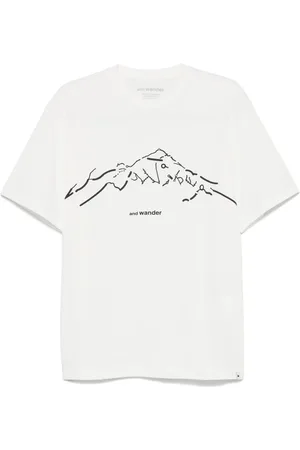 and wander Playera con estampado abstracto