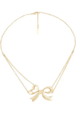 Nina Ricci Collar de cadena doble con moño