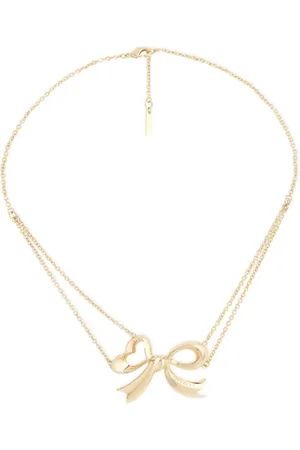 Nina Ricci Collar de cadena doble con moño