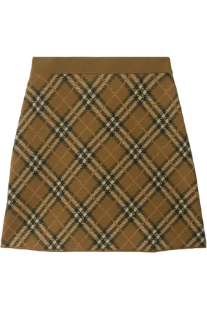 Burberry Falda corta con motivo de cuadros