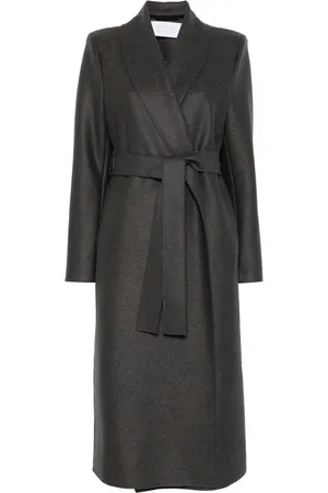Harris Wharf London Abrigo con cuello esmoquin