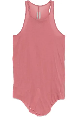 Rick Owens Camiseta de tejido fino de canalé