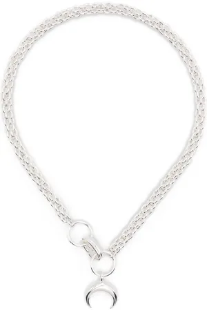 Marine Serre Collar Recycled Pewter Moon