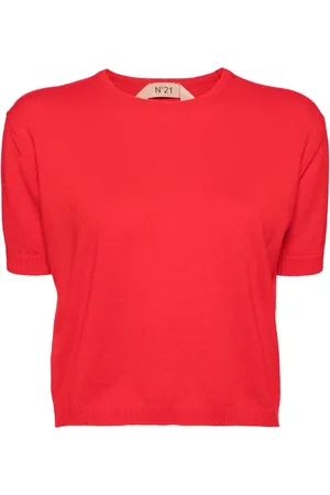 Nº21 Top con cuello redondo