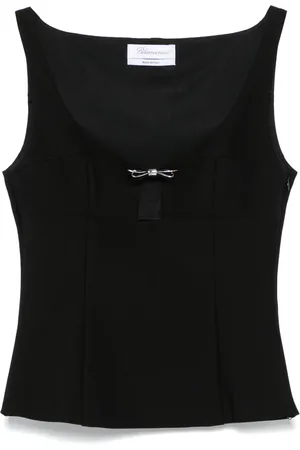 BLUMARINE Top con detalle de moño