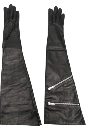 Rick Owens Guantes con detalle de cierre
