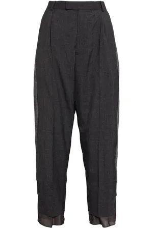 UNDERCOVER Pantalones con doble capa