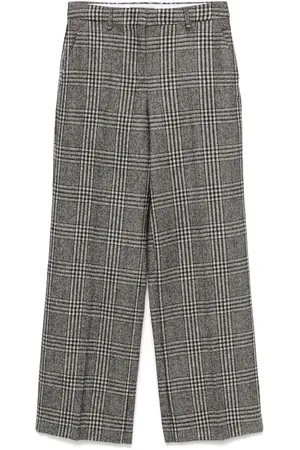 LORENA ANTONIAZZI Pantalones con cuadros estampados