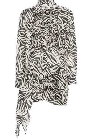 PNK Conjunto de vestido con estampado de cebra