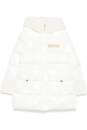 Moschino Abrigo con logo bordado