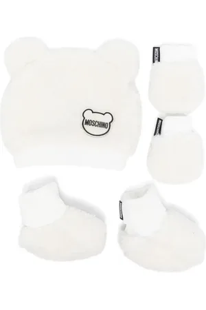 Moschino Set de gorro de piel artificial