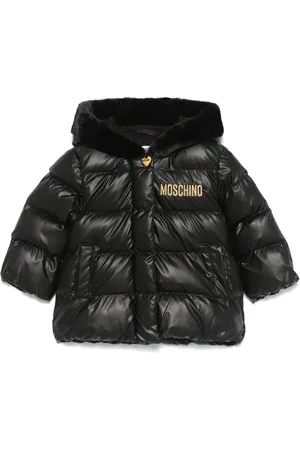 Moschino Chamarra con logo bordado