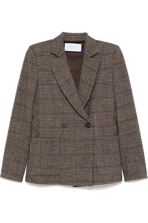 Harris Wharf London Blazer con estampado pied de poule