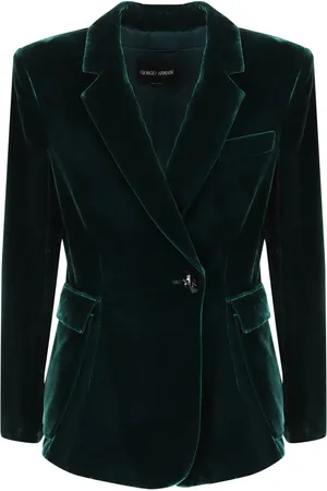 Giorgio Armani Blazer de terciopelo con botones