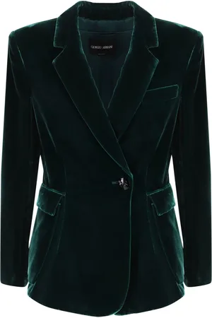 Giorgio Armani Blazer de terciopelo con botones