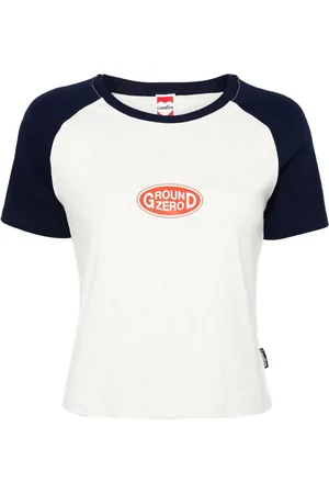 Ground Zero Playera corta con logo estampado