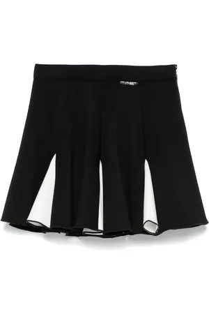 Twin-Set Falda scuba con diseño de dos tonos