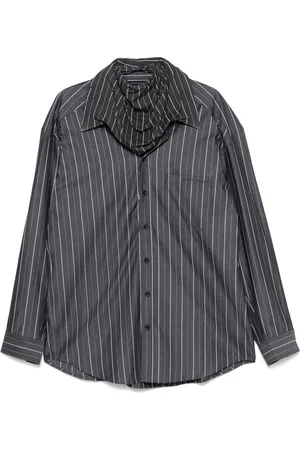 Y / PROJECT Camisa con rayas estampadas