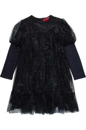 MAX&Co. Kids Vestido tejido bordado con lentejuelas