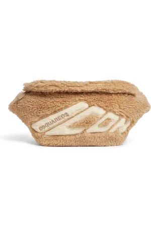 Dsquared2 Cangurera texturizada con aplique del logo