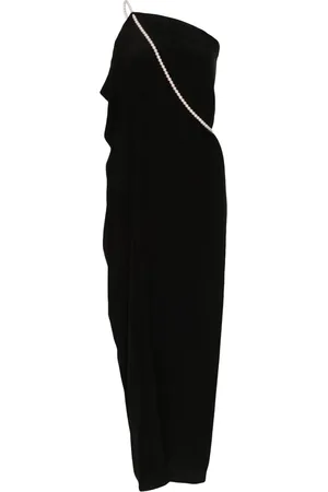 Moschino Vestido largo con perlas artificiales