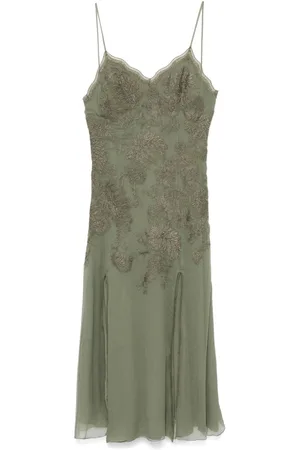 ERMANNO SCERVINO Vestido midi con encaje floral