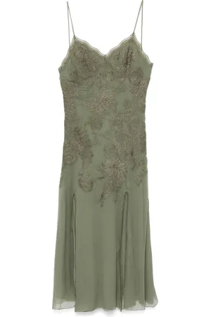 ERMANNO SCERVINO Vestido midi con encaje floral