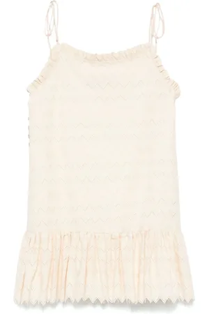 PNK Vestido corto con motivo en zigzag