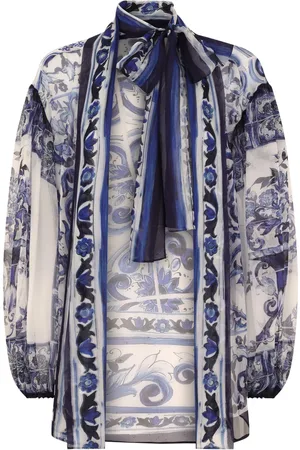 Dolce & Gabbana Blusa con estampado Mayólica