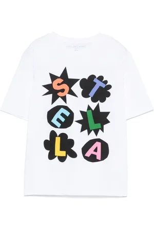 Stella McCartney Playera con logo estampado