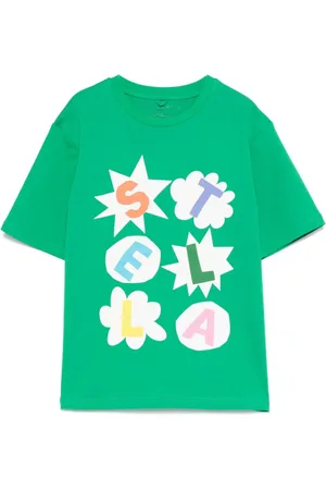 Stella McCartney Playera con logo estampado