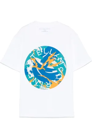 Stella McCartney Playera con logo estampado