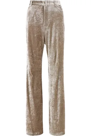 Balenciaga Pantalones anchos de terciopelo