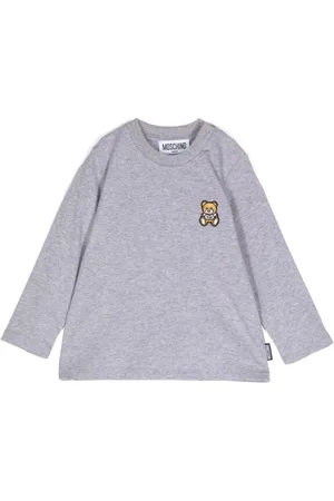 Moschino Playera manga larga con parche del logo