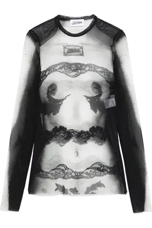 Jean Paul Gaultier Playera con estampado gráfico