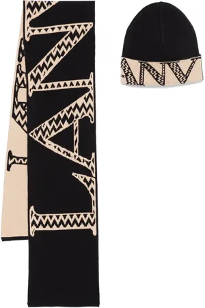 Lanvin Mascada con logo en jacquard