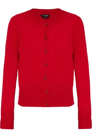 Kate Spade Cárdigan de cachemira con cuello redondo