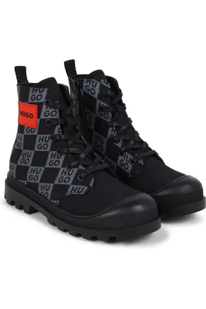 HUGO BOSS Botas con agujetas y logo