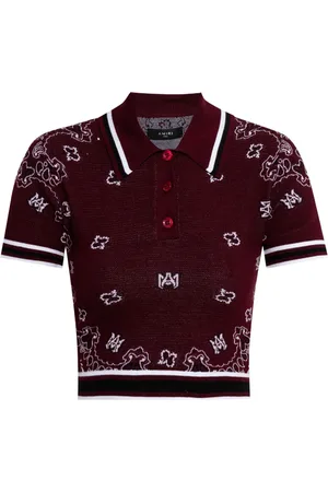 AMIRI Playera tipo polo corta