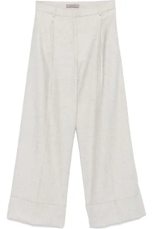 D.EXTERIOR Pantalones con motivo de espiga