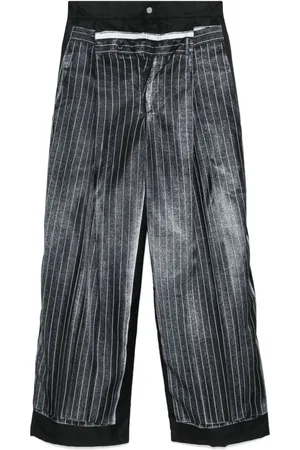 Jean Paul Gaultier Pantalones con estampado trompe-l