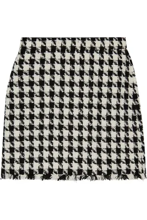 Kate Spade Falda acampanada con motivo pied de poule