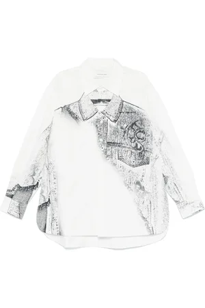Feng Chen Wang Camisa con estampado trompe l