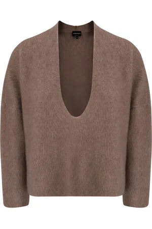 Giorgio Armani Suéter con cuello ancho