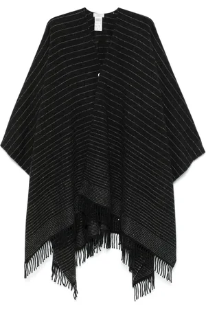 PESERICO SIGN Poncho con estampado de rayas diplomáticas