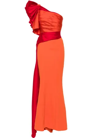 Gaby Charbachy Vestido de fiesta estilo sirena drapeado