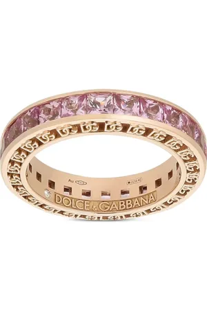 Dolce & Gabbana Anillo Anna en oro de 18kt con zafiro
