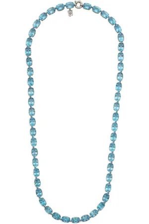 Dolce & Gabbana Collar Anna en oro blanco de 18kt con topacio