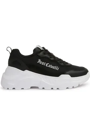 Roberto Cavalli Tenis con paneles y logo estampado