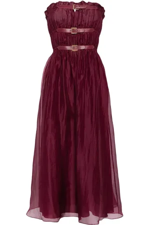 Cynthia Rowley Vestido de seda Buckle Up